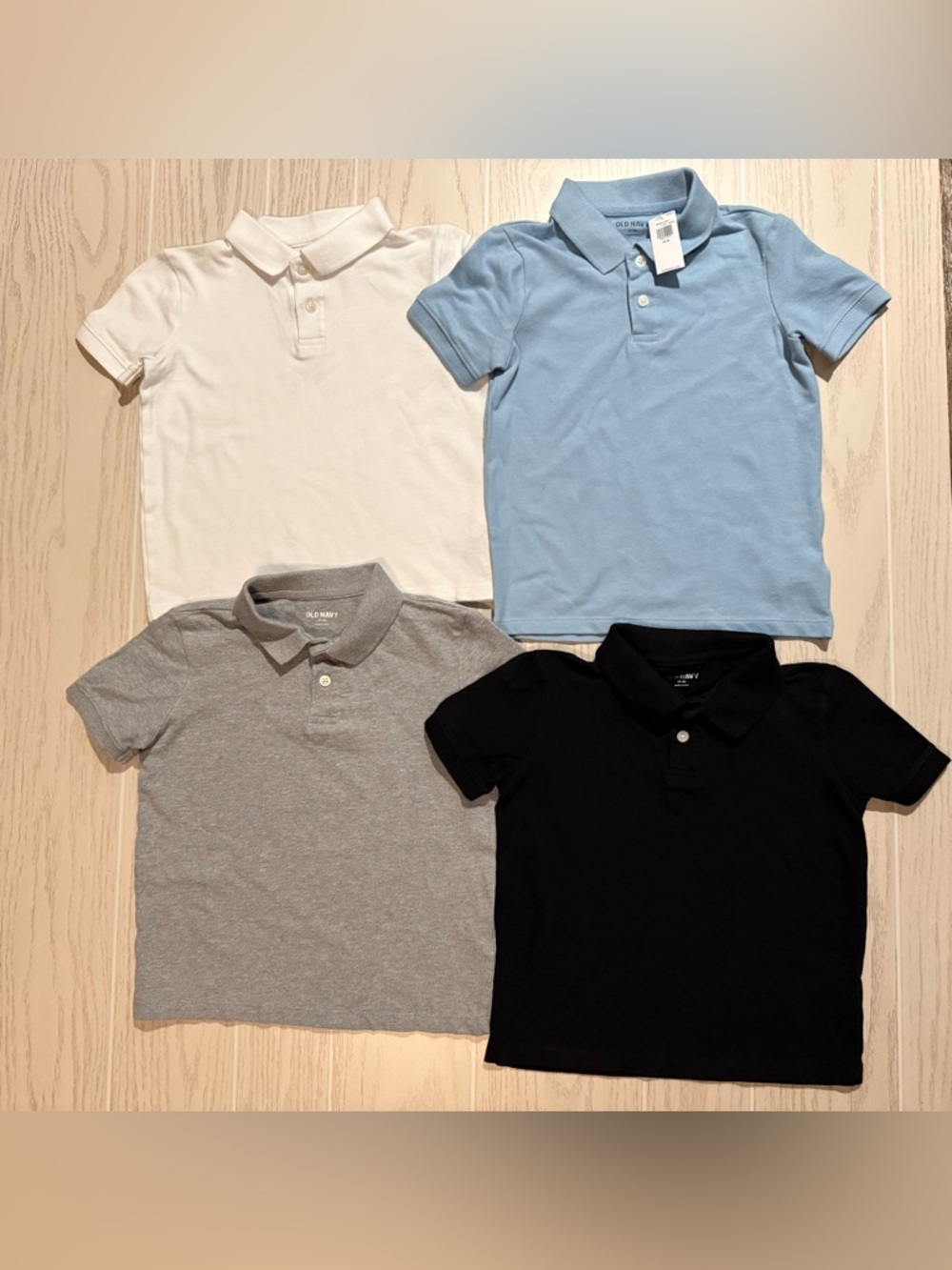 Old Navy Boys Polo Bundle XS 5 4 Pack Uniform Shirts Casual
